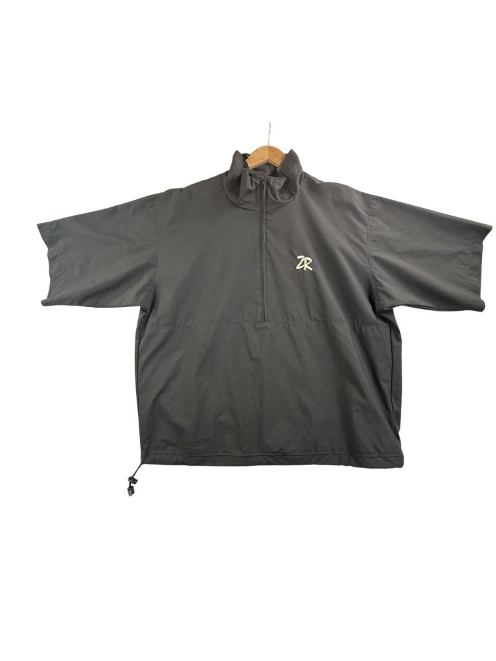 Zero Restriction Jacket Mens Large Black Windstopper 1/2 Zip Golf Windbreaker